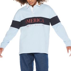 Perry Ellis Logo Rugby Shirt